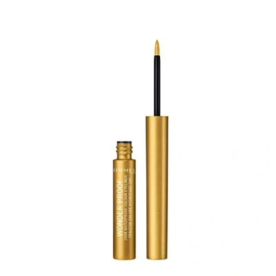 Immagine di Rimmel London Eyeliner Waterproof Wonder&#039;Proof, Liquido Occhi a Lunga Durata, Colore Intenso, 007 Shiny Gold