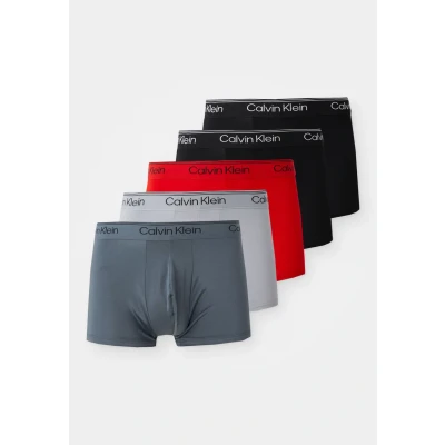 Immagine di Calvin Klein Underwear LOW RISE Trunk 5 PACK Boxer brief, Uomo, Taglia: Large, Black/turbulence/sleet/adrenalin