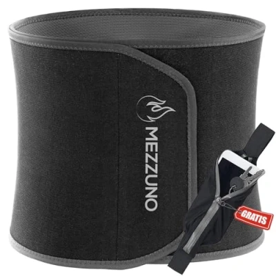 Immagine di mezzuno Fascia Addominale Dimagrante Uomo Donna Effetto Sauna Lombare Supporto Schiena Neoprene N/XL