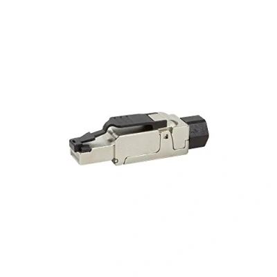 Immagine di LogiLink MP0040 Spina confezionabile sul campo, cat. 6A, schermata, PrimeLine Nero, Argento 1 pz.