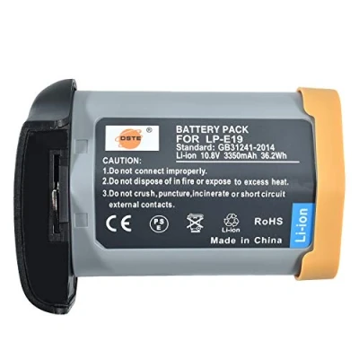 Immagine di DSTE LP E4N Batteria agli ioni di litio compatibile con Canon E19, EOS 1D X Mark II, X, IV, 1Ds III, III