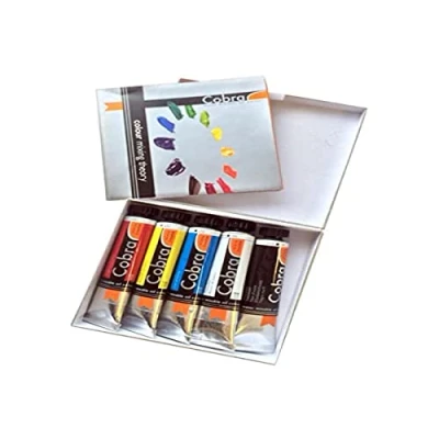 Immagine di Cobra Set di miscelazione colori ad olio per artisti, 5 x 20 ml