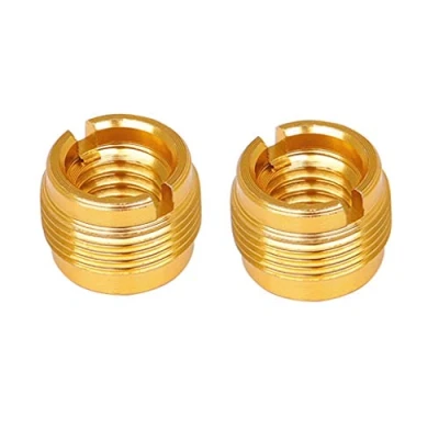 Immagine di Confezione da 2 adattatori per asta microfono, adattatore a vite 5/8 &quot;maschio 3/8&quot; femmina microfono stand clip