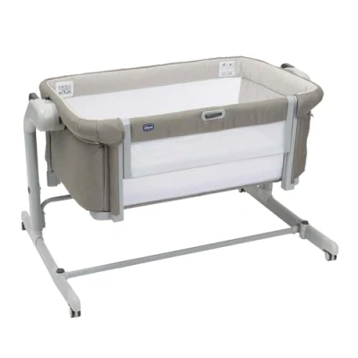 Immagine di Chicco Next2Me Magic Evo, Culla Neonato Fianco Letto, con Modalità Dondolo, Inclinabile, Spondina Apribile, Altezza Regolabile, 4 Ruote, Materasso e Borsa da Viaggio Inclusi, Beige