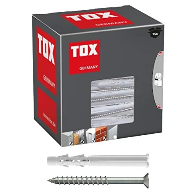 Immagine di TOX Tassello universale Tetrafix XL 8x80 mm + vite, 25 pz, 021101101