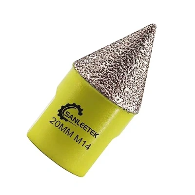 Immagine di Punta per Smusso Diamantata 20mm Fresa Fori Sagomatura Allargamento Pulizia dei Esistenti in Piastrelle Ceramica Porcellana Marmo Granito M14 Filettatura SANLEETEK