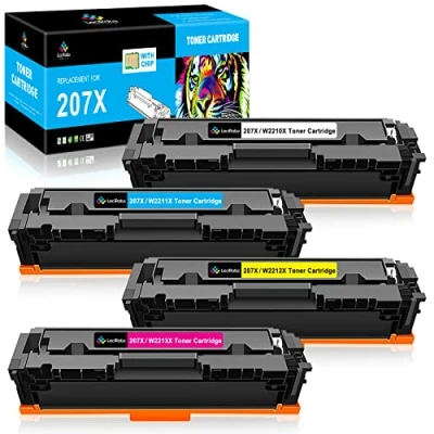 Immagine di LeciRoba 207X per HP W2210X W2211X W2212X W2213X W2210A W2211A W2212A W2213A 207A Toner ,per Color Laserjet Pro MFP M283fdw M283fdn M282nw M255dw M255nw (Con Chip,4 confezione)