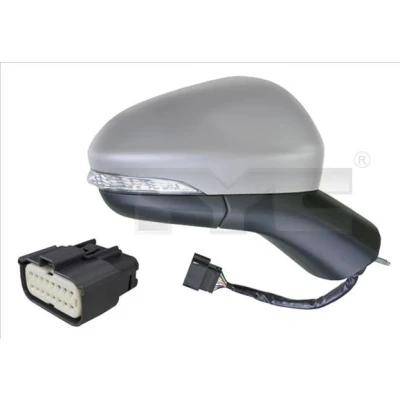Immagine di Specchietto retrovisore esterno Tyc 310 0242 Sx con la prima mano per regolazione elettrica specchio, asferico, termico FORD: Mondeo 5 Limousine