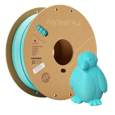 Immagine di Polymaker 70845 PolyTerra PLA Filamento per stampante 3D Plastica 2.85 mm 1000 g Blu Verde 1 pz.