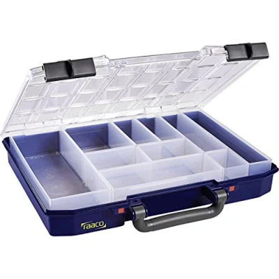Immagine di raaco CarryLite 55 4x8 10 Universale Valigetta per minuteria (L x L A) 337 278 57 mm Scomparti: Contenuto 1 pz.