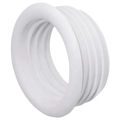 Immagine di SKIR&#039;CO 5 manicotti in gomma per tubi di scarico, 50 x 40 mm, adattatori tubi, riduttori gomma, colore: bianco