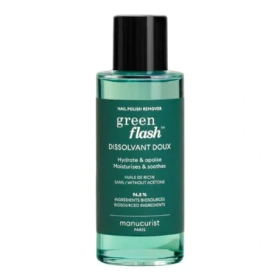 Immagine di Manucurist Solvente Green Flash per smalto semipermanente e unghie senza acetone bio based efficace 100 ml