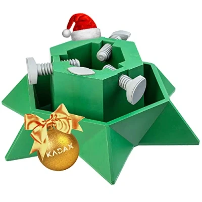 Immagine di Kadax Christmas Tree Stand con Serbatoio dell&#039;Acqua, Supporto per Albero di Natale Stabile Realizzato in plastica Robusta Alberi, Vari Grandi, Verde (Altezza dell&#039;albero Fino a 2 m)