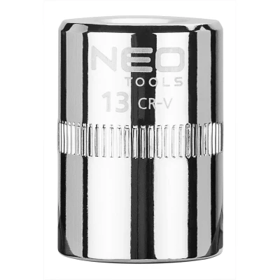 Immagine di NEO TOOLS 08 231 Serie di bussole 1/4 3124 13 mm Acciaio al cromo vanadio SuperLock