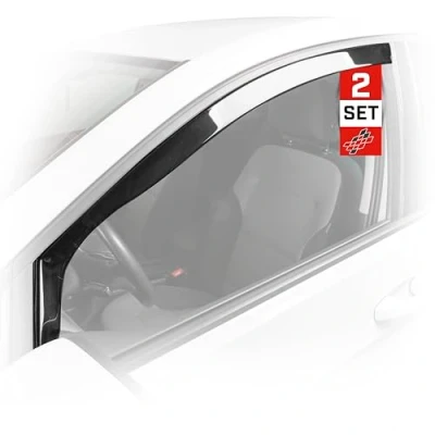 Immagine di WALSER 56062 Deflettori finestrini anteriore grigio fumo FORD: Fiesta Mk6 Hatchback (JA8, JR8) 1.5 Flex, 1.6 ST200, Duratec, 1.4, Flex