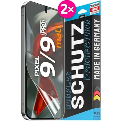 Immagine di SE® pellicola protettiva antiriflesso per pixel 9 Pro / 2 pellicole in set dalla Germania, opache, display opaca, opaca alternativa