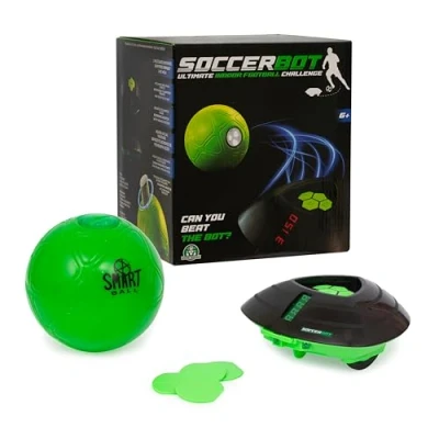 Immagine di Giochi Preziosi SoccerBot Pallone da Calcio Smart e Bot Interattivo, 3 Velocità, in Casa, per Bambini Ragazzi, Allenamento Calcio, Gioco dai 4 Anni