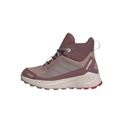 Immagine di Adidas Terrex Trailmaker 2 MID RAIN.RDY Unisex Scarpa da hiking per bambini, Taglia: 30.5, Warm clay/preloved fig/pure ruby Tessuto / sintetico