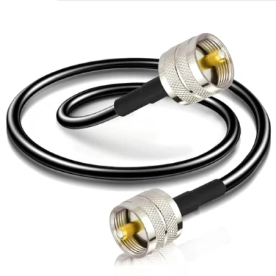 Immagine di Bingfu Cavo Prolunga PL259 RG58 1m Maschio a Coassiale per CB VHF UHF Ham Radio Amatoriale Mobile Antenna Rosmetro Misuratore SWR di Potenza Amplificatore Lineare Carico Fittizio