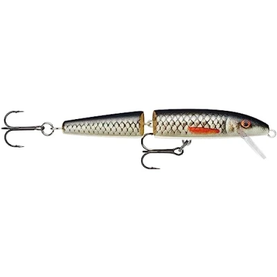 Immagine di Rapala Esca da Pesca Artificiale Spinning Jointed in Balsa per Acqua Dolce Galleggiante Profondità di Nuoto 1,2 2,4m 11cm / 9g Prodotta Estonia Live Roach