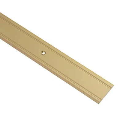Immagine di GedoTec Profilo transizione Alluminio SUPER PIATTO forato Ferroviario del suolo Larghezza 30 mm 3 Colori 100 cm o 200 prodotto in Germania colore dorato,