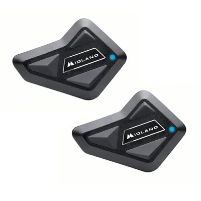 Immagine di Midland C1410.01 BT Mini Twin Interfono per moto Adatto (Casco) tutti i tipi di caschi