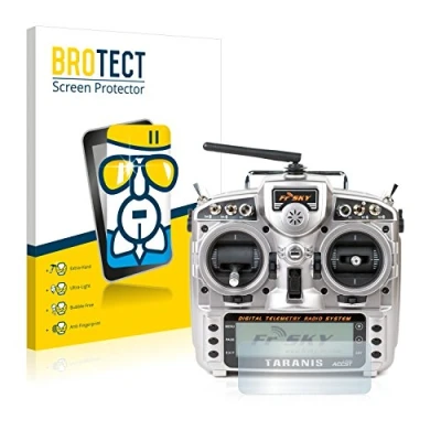 Immagine di brotect Pellicola Protettiva Vetro per FrSky Taranis X9D Protezione Schermo [Durezza Estrema 9H, Chiaro]