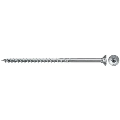 Immagine di Fischer Power Fast II 670175 Viti per truciolare 4 mm 60 Interno Esagonale rotondo, multidentato, TX, Torx, Impronta T Acciaio galvanizzato zinco