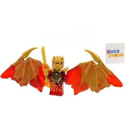 Immagine di LEGO Ninjago Crystalized: Kai Golden Dragon Minifig with Fire Sword and