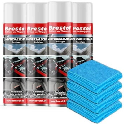 Immagine di Universal schiuma Set3 (7319) 4 X 400 ML Dose + Panno universale Pulitore detergente di per vetri