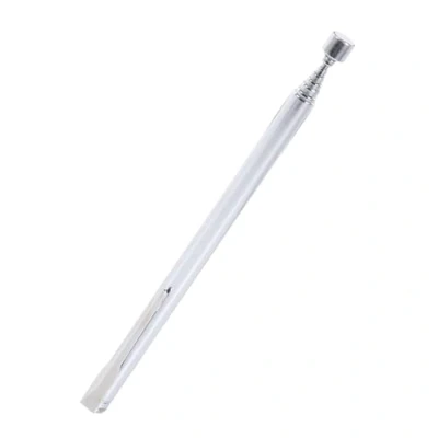 Immagine di Asta di raccolta magnetica, MAGT Telescopica portatile Facile magnetica Stick Magnete estensibile Strumento Design scalabile(Argento)