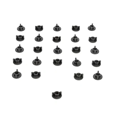 Immagine di STEY ACCESORIOS 25 pezzi dado a farfalla, bullone in plastica resistente, per viti metrica M6, Made EU