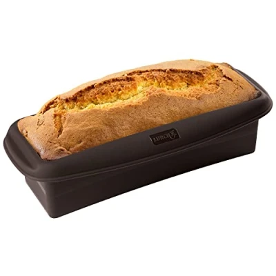 Immagine di Lurch 85038 teglia per pane FlexiForm, in silicone platino senza BPA, dimensioni interne 20 x 6 cm