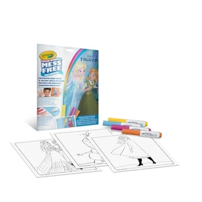 Immagine di CRAYOLA Color Wonder, Coloring Set con 18 Pagine da colorare e 4 Pennarelli Senza Macchia, soggetto Frozen, Attività Creativa per Bambini, età 3,4,5 Anni, cod. 25 2907