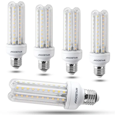 Immagine di Aigostar Lampadina LED E27 15W, Luce Bianca Calda 3000K, 1510 Lumen, Angolo a Fascio 360, Non Dimmerabile, Pacco da 5