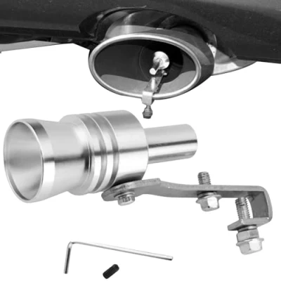 Immagine di fischio turbo, potenziatore suono scarico, turbo per auto, turbina simulatore tubo di scarico valvola fischio, amplificatore marmitta