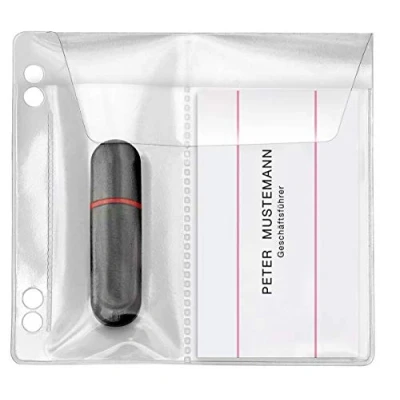 Immagine di Veloflex 4377010 5 Custodie per penne USB, 10 x cm, colore: Trasparente