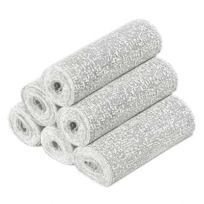 Immagine di Navaris Rotoli bende gessate calco pancione 6x rotolo garze gesso 15cmx300cm asciugatura rapida uso su pelle viso corpo modellismo modelli maschere