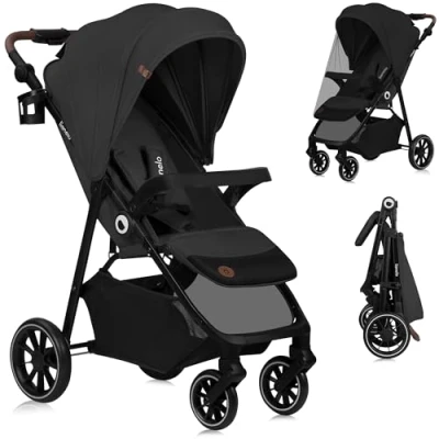 Immagine di LIONELO EMMA ONE Passeggino Bambini fino a 22 kg da 6 mesi 4 anni Ruote Piroettanti 360 Sospensione Completa Pieghevole con Una Sola Mano Schienale e Poggiapiedi Regolabili Tettuccio XXL UPF50+