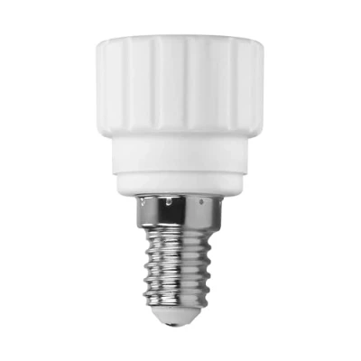Immagine di Miratic Adattatore Lampadina da E14 a GU10 Realizzato in Metallo Porcellanato Portalampada Base per Lampade Facile Montaggio Uso Sicuro 230V 50Hz