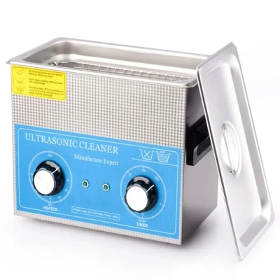 Immagine di stonylab Pulitori a Ultrasuoni da Laboratorio, Pulitore ad in Acciaio Inossidabile 304 con Pannello di Controllo Meccanico Riscaldamento e Timer per Laboratorio 40kHz 220V, 3.2L