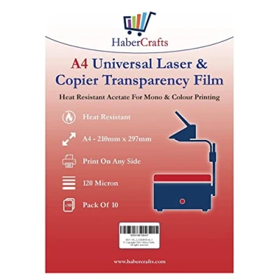 Immagine di pellicola trasparente universale OHP per stampante laser, formato A4, in acetato, proiettore, tracciamento grafico, carta trasparente, ad asciugatura rapida,