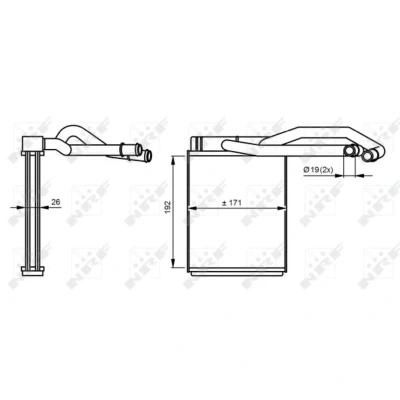 Immagine di NRF 54290 Radiatore Riscaldamento