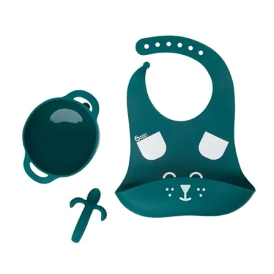 Immagine di Babymoov A005401 Set pappa 6 12 mesi 3 pezzi FIRST&#039;ISY Cane Blu