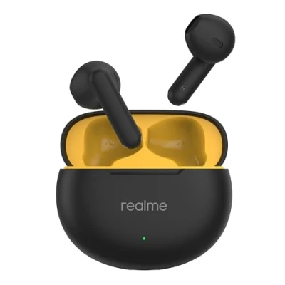 Immagine di realme Buds T01 Auricolari in ear wireless con AI ENC per chiamate, driver dinamico da 13 mm, batteria fino a 28 ore, latenza 88 Bluetooth V5.4 e Google Fast Pair (nero)