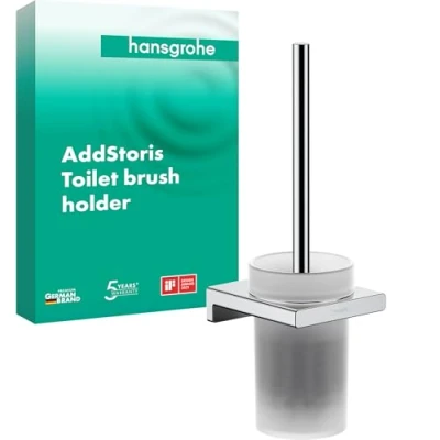 Immagine di hansgrohe AddStoris Porta spazzola WC a parete, cromo, 41752000