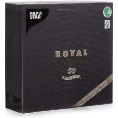 Immagine di Papstar 10452 50, Tovaglioli di Carta Royal Collection Piega a 1/4 40 x cm