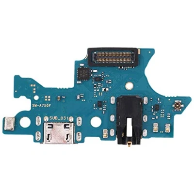 Immagine di OnlyTech Circuito di ricarica ricambio per Samsung Galaxy A7 2018 A750F, pezzo interno con presa USB, microfono, antenna e jack