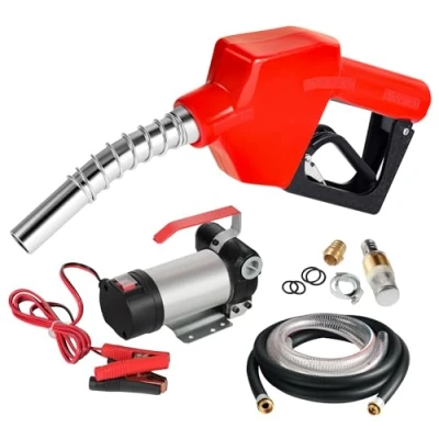Immagine di Pompa autoadescante per trasferimento diesel gasolio 12V/10W 40 l/min con pistola automatica