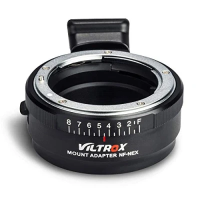 Immagine di VILTROX NF NEX messa a fuoco manuale adattatore di montaggio per Nikon G/F/AI/S/D obiettivo e Mount fotocamera A7 A7R A7RII A7RIII A6500 A6300 7 con aperture Dial